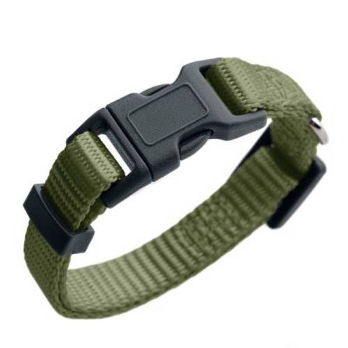 Obroża HUNTER London, oliwkowa Vario Basic, S, obwód szyi: 24-36 cm, szer. 10 mm - Hunter