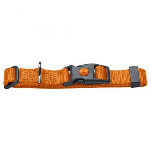 Obroża HUNTER London, pomarańczowa Vario Basic, M, obwód szyi: 30-46 cm, szer. 15 mm - Hunter