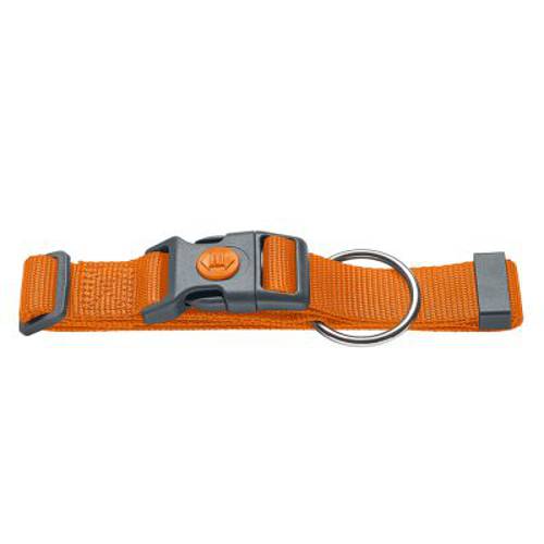 Obroża HUNTER London, pomarańczowa Vario Basic, M, obwód szyi: 30-46 cm, szer. 15 mm - Hunter