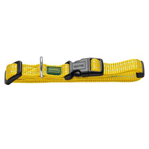 Obroża HUNTER Tripoli, żółta Vario Basic, XS-S, obwód szyi: 20-30 cm, szer. 10 mm - Hunter