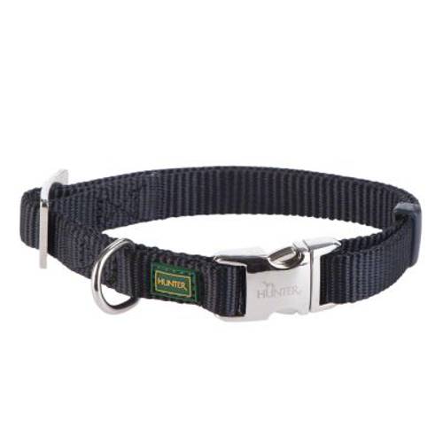 Obroża z zapięciem aluminiowym HUNTER Vario Basic, czarna Obwód szyi: 45-65 cm - Hunter