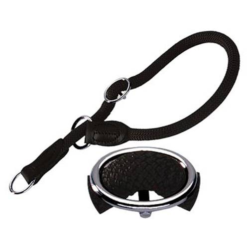 Obroża zaciskowa do tresury HUNTER Freestyle, czarna Obwód szyi: max. 50 cm - Hunter