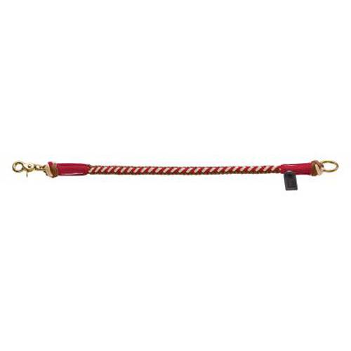 HUNTER obroża Tinnum, czerwono-beżowa  L-XL, obwód szyi: 60 cm, Ø 14 mm - Hunter