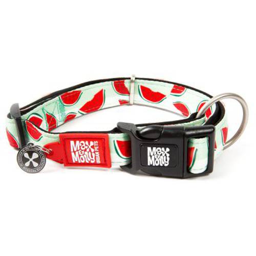 Max & Molly Obroża Smart ID, arbuz Rozmiar XS, obwód szyi: 22-35 cm, szer.: 10 mm - Max Molly