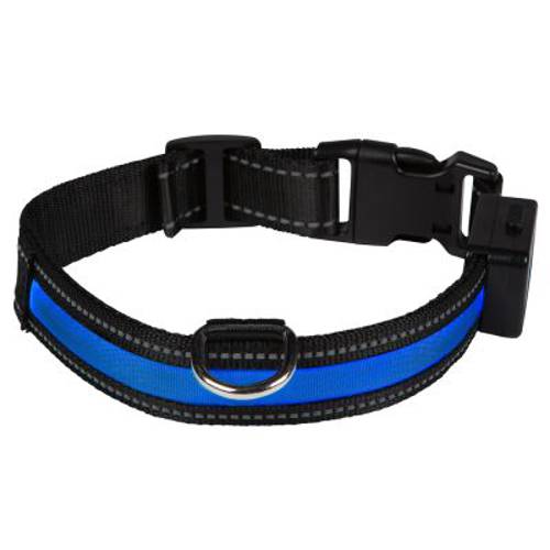 Eyenimal obroża LED dla psa, niebieska Obwód szyi: 40-45 cm - Eyenimal