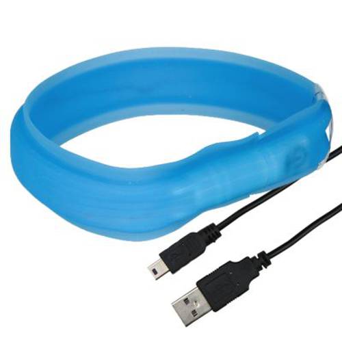 Obroża LED Trixie USB Flash, długa sierść Dł. x szer.: 70 cm x 3 cm - Trixie