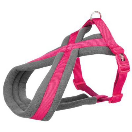 Trixie Premium Szelki turystyczne, fuksja Rozmiar M–L, obwód klatki piersiowej: 50–90 cm - Trixie