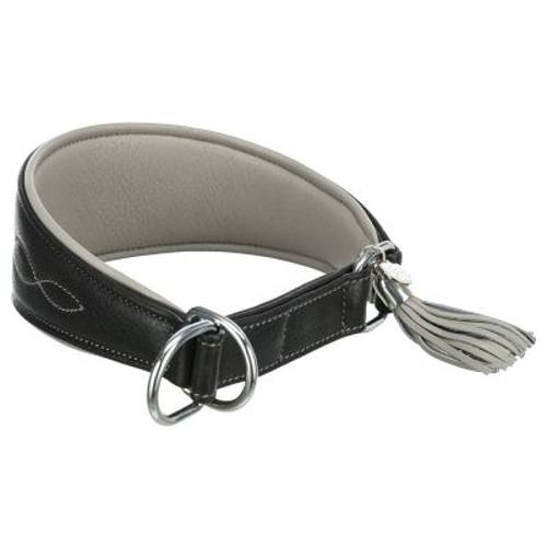 Trixie Active Comfort Obroża dla chartów, czarna/szara Rozmiar XS-S: obwód szyi 24-31 cm, szer. 50 mm - Trixie