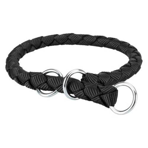 Trixie Cavo Obroża zapobiegająca ciągnięciu, czarna Rozmiar L, obwód szyi: 47-55 cm, ø 18 mm - Trixie