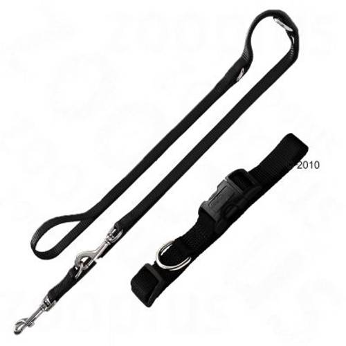 Komplet Hunter Ecco Sport czarny obroża + smycz Obwód szyi: 41-65 cm + smycz, 110 cm - Hunter