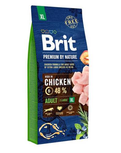 BRIT Premium By Nature Adult Extra Large XL Chicken 15 kg