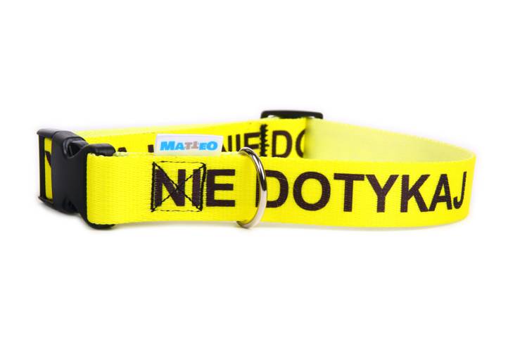Obroża Klamra Plastikowa – NIE DOTYKAJ 0518 30MM 40-70CM - matteo-company