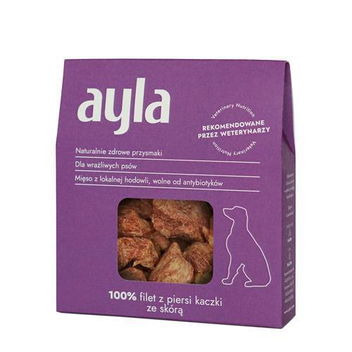 Przysmaki dla psa Ayla | Filet z piersi kaczki ze skórą | Liofilizowany