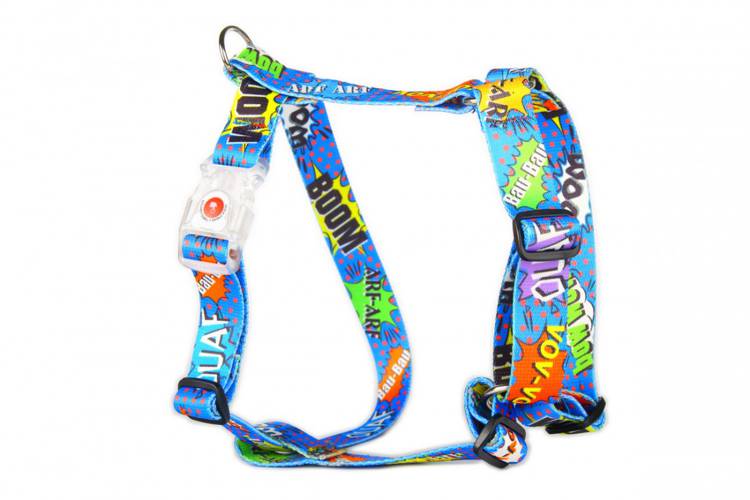 Szelki Guard - Graffiti Niebieskie 0845 25MM 38-64CM - matteo-company
