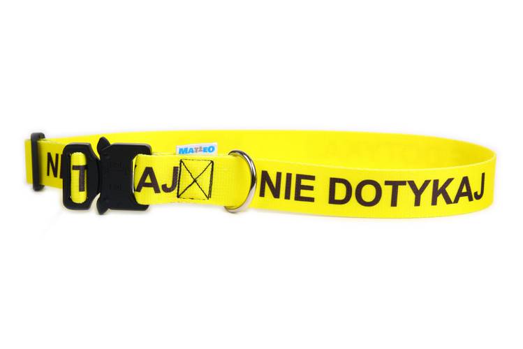 Obroża Klamra Metalowa - NIE DOTYKAJ 0538 30MM 44-76CM - matteo-company