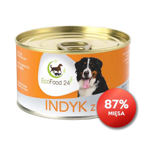 Konserwa dla psa - Indyk z ryżem 410g -