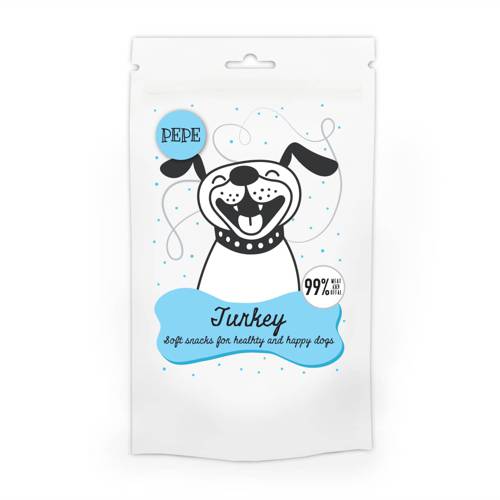 PAKA ZWIERZAKA PEPE mini chunkies Turkey (indyk) 80g - Paka Zwierzaka