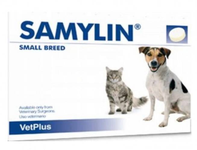 SAMYLIN® wsparcie wątroby 30 tabletek dla psów małych ras i kotów
