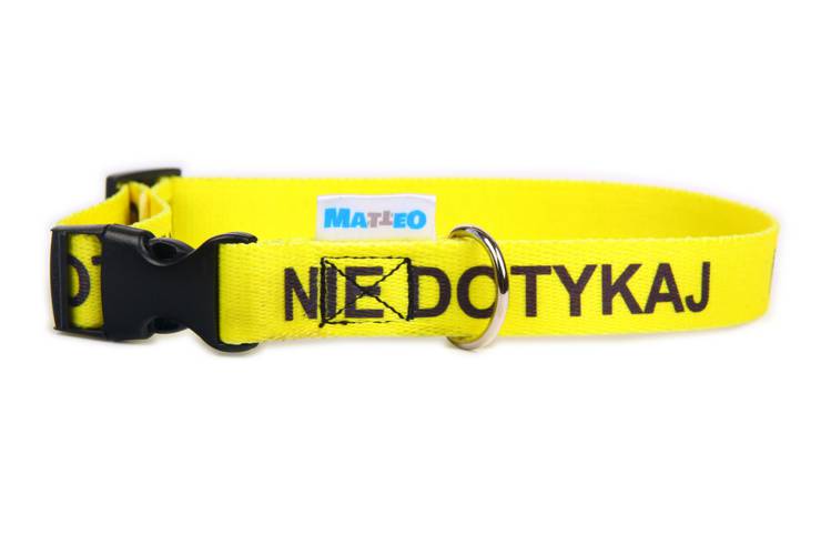 Obroża Klamra Plastikowa – NIE DOTYKAJ 0518 30MM 40-70CM - matteo-company