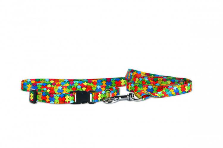 Obroża Klamra Plastikowa - Puzzle 0517 30MM 40-70CM - matteo-company