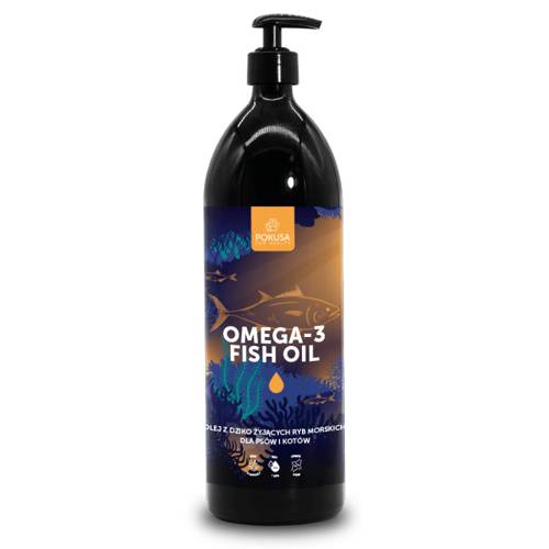 Pokusa Omega-3 Fish Oil - Olej z dziko żyjących ryb morskich 1000ml