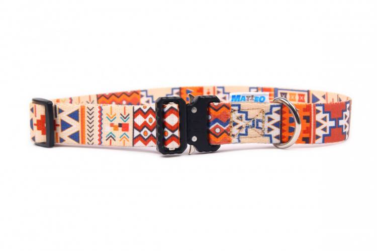 Obroża Klamra Metalowa - Boho 0532 30MM 44-76CM -