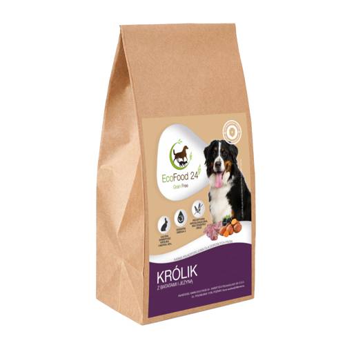Karma sucha dla psa - Królik z batatami i jeżyną 2kg -
