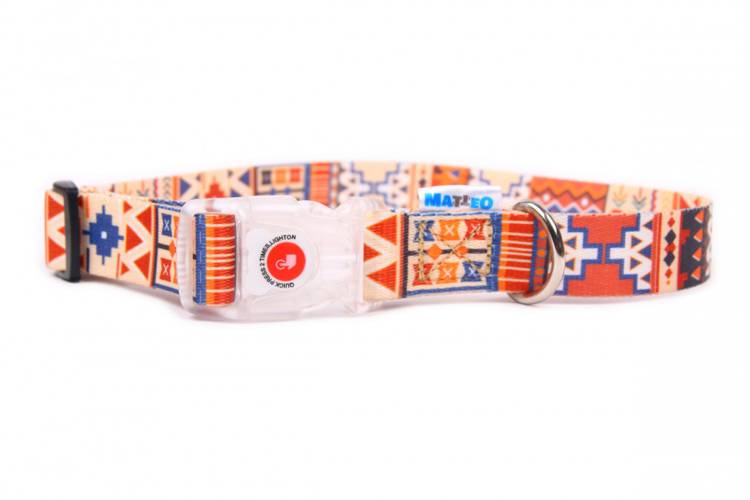 Obroża Klamra LED - Boho 0542 20MM 0CM 35-50CM - 
