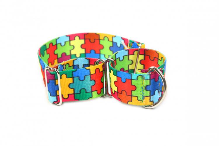 Obroża Zaciskowa Martingale - Puzzle 0587 25MM 34-36CM - matteo-company