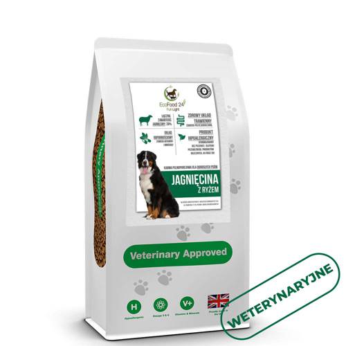 Karma sucha dla psa - Jagnięcina z ryżem 2kg - EcoFood24